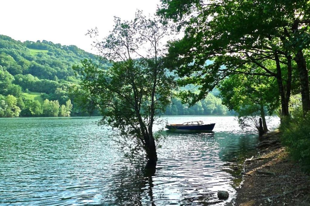Lake House I // Alauzet Ecolodge + Nature Spa Castelnau-de-Mandailles Exterior foto